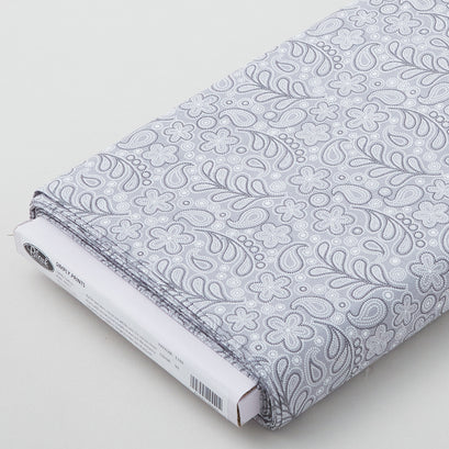 Simply Prints - Dotted Paisley Gray 10 Yard Bolt