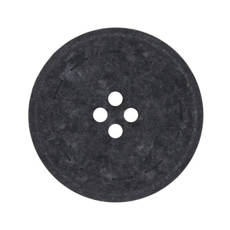 Recycled Cotton 30mm Button - Black