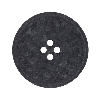Recycled Cotton 30mm Button - Black