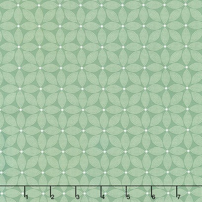 Forget-Me-Not - Trellis Olive Yardage