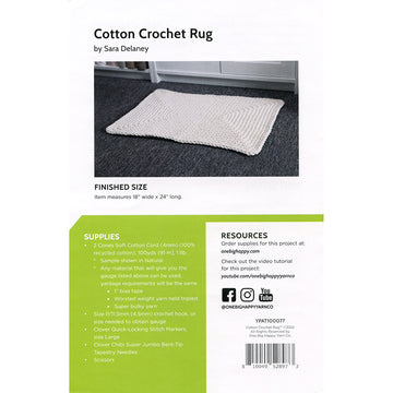 Digital Download - Cotton Crochet Rug Pattern Alternative View #1