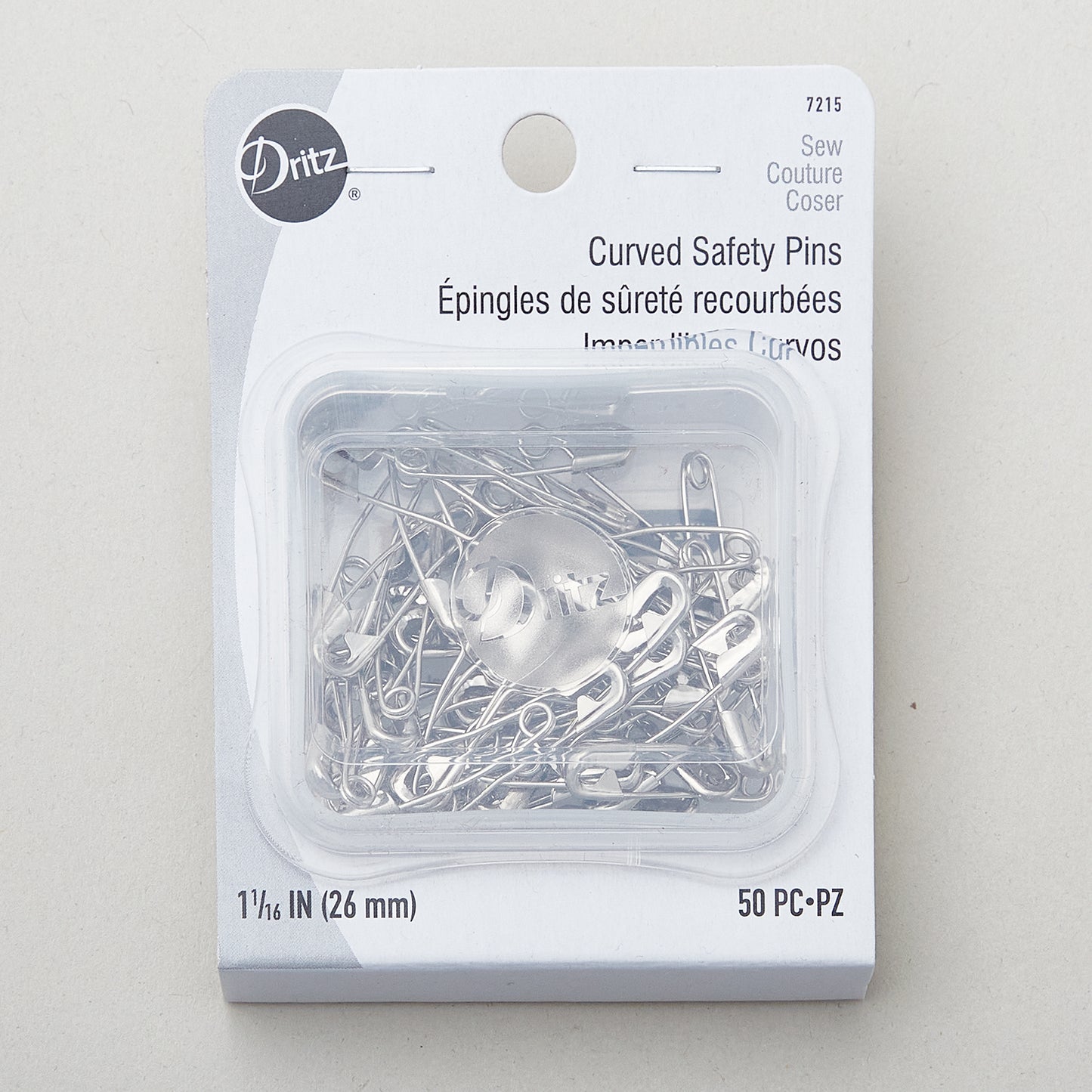 Curved Safety Pins Size 1 - 1 1/16" (50 ct) Alternative View #3