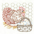 Aunt Martha's Life on the Farm Iron-On Embroidery Pattern