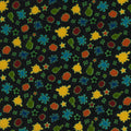 Monster'ocity - Glow in the DarkSplat Glow Black Yardage Alternative View #1