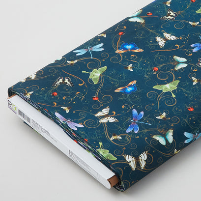 Secret Garden - Teal Butterflies 10 Yard Bolt