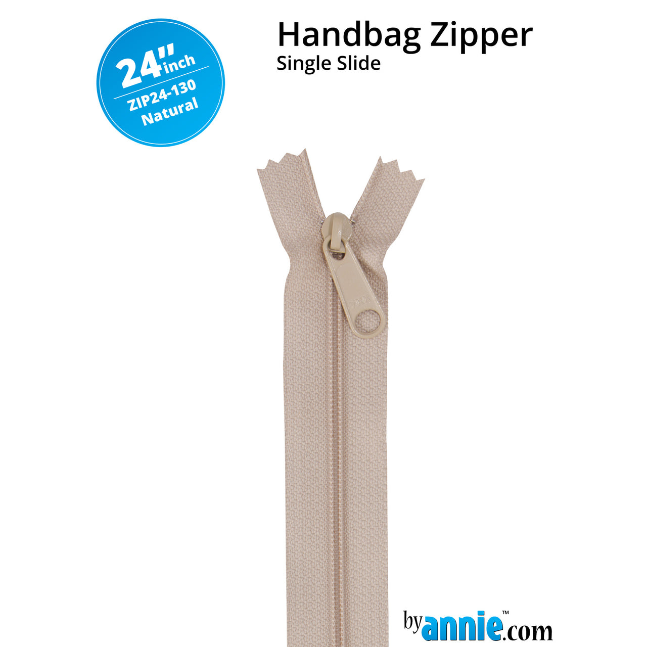 ByAnnie 24" Zipper - Natural Primary Image