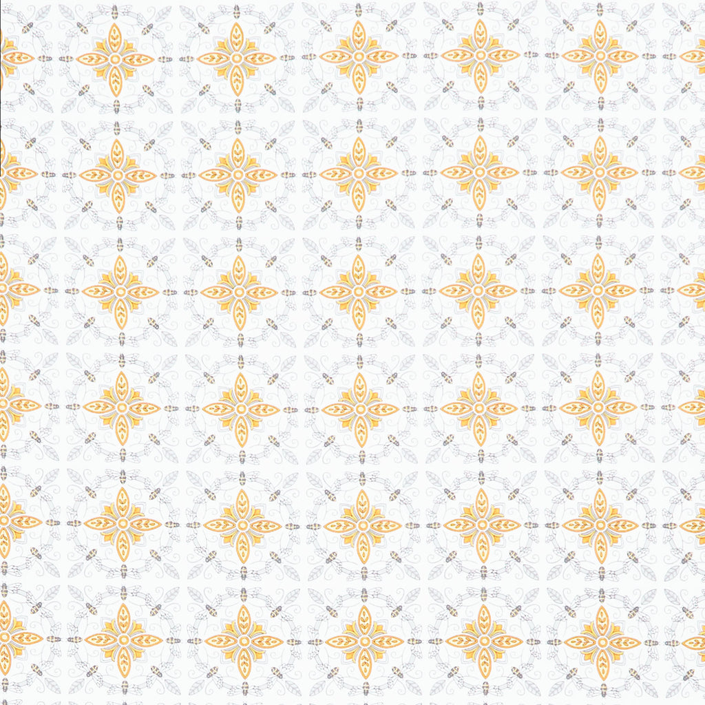 Honey and Lavender - Bumble Bee Tiles Milk Yardage Primary Image