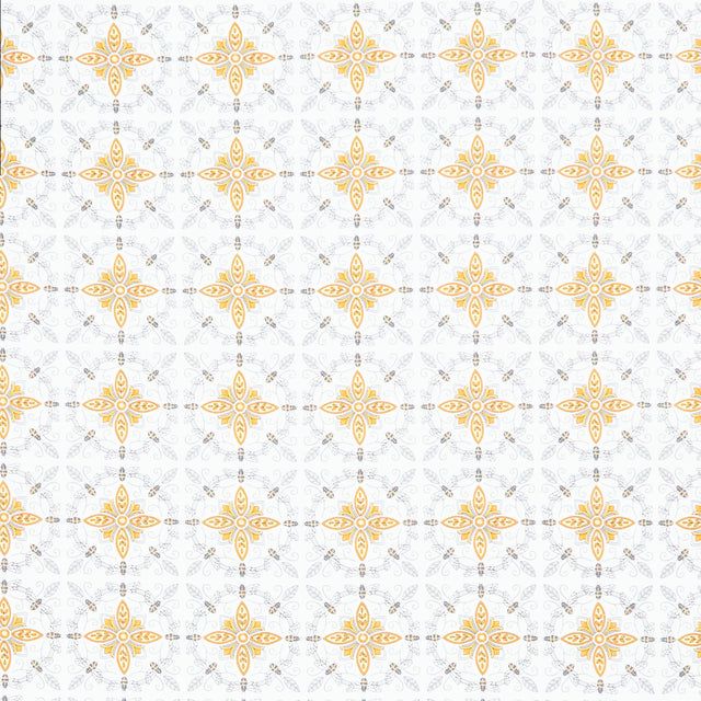 Honey and Lavender - Bumble Bee Tiles Milk Yardage Primary Image