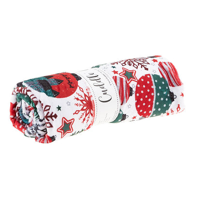 Cuddle® Digital Print - Ornaments Scarlet 2 Yard Cut
