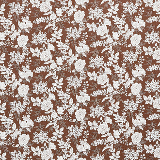 Tranquility - Floral Brown Yardage