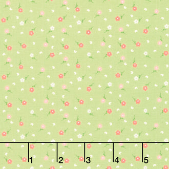 Strawberry Lemonade - Poppies Lime Yardage