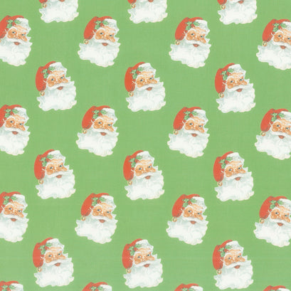 Monthly Placemat Coordinate - December Santa Green Yardage