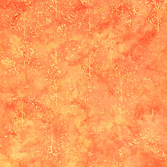 Wildflower Batiks - Paisley Tree-Nasturtium Yardage