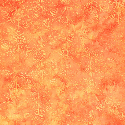 Wildflower Batiks - Paisley Tree-Nasturtium Yardage
