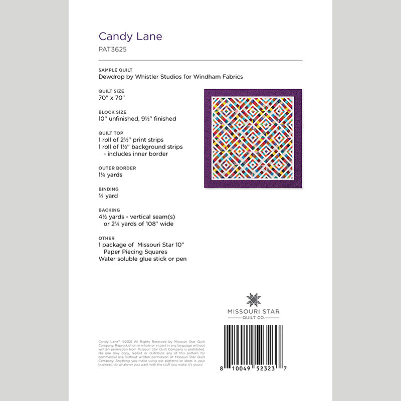Digital Download - Candy Lane Quilt Pattern by Missouri Star Alternative View #1