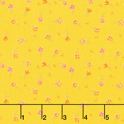 Adel in Summer - Flower Toss Sunshine Yardage