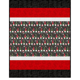 Cuddle® Quilt Kit - Sensational Strips Christmas Gnomes Primary Image