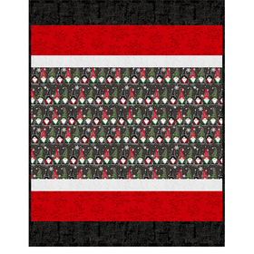 Cuddle® Quilt Kit - Sensational Strips Christmas Gnomes Primary Image