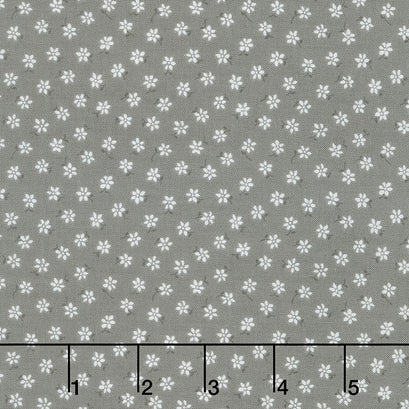 Lockwood Manor - Tiny Floral Dark Gray Yardage