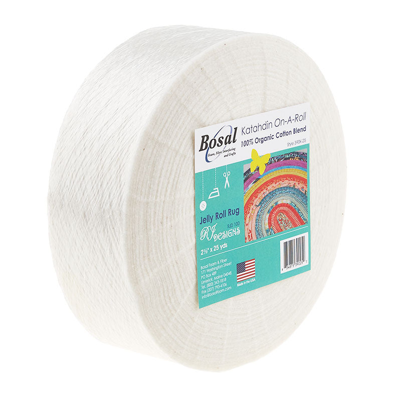 Bosal Katahdin 100% Organic Cotton Precut 2 1/2" x 25 Yard Batting Primary Image
