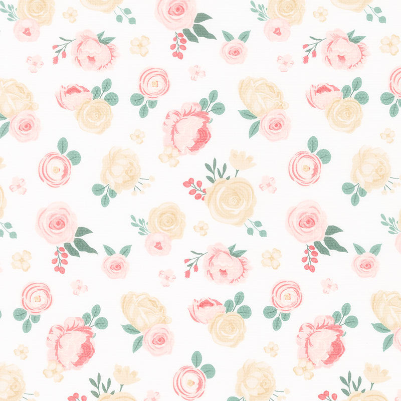 At First Sight - Floral Cream Yardage Primary Image