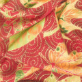 Jeweled Leaves - Leaves Crimson Yardage Alternative View #1
