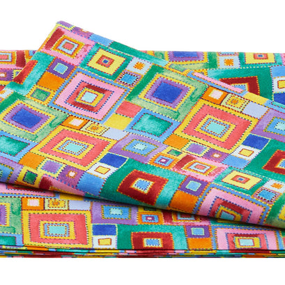 Loca Linda 2 - Square Geometric Jade 2 Yard Cut