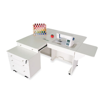 Kangaroo & Joey Sewing Cabinet - Ash White Alternative View #4