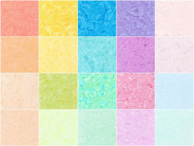 Artisan Batik Solids - Prisma Dyes - Cotton CandyTen Squares Alternative View #2