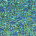 Luminosity - Feathered Scallop Navy Multi Yardage Primary Image