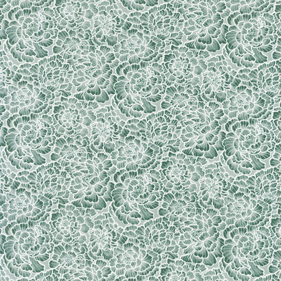 Japanese Elegance - Small Floral Sage Yardage