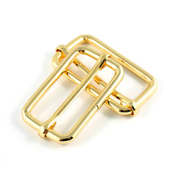 Emmaline 1-1/2" Wire Formed Strap Sliders - Set of Two Gold Primary Image