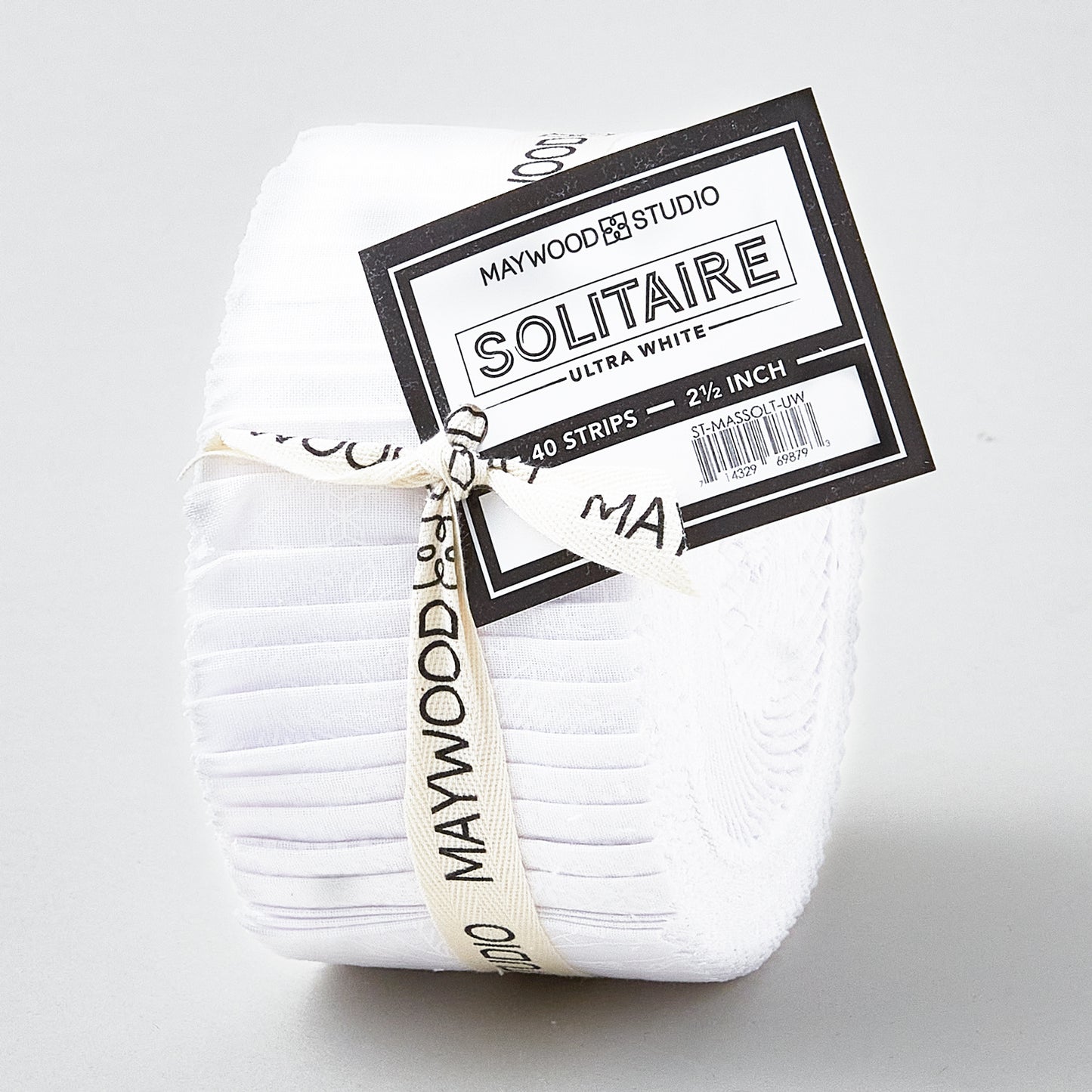 Solitaire Whites - Ultra White - 2 1/2" Strips Alternative View #1