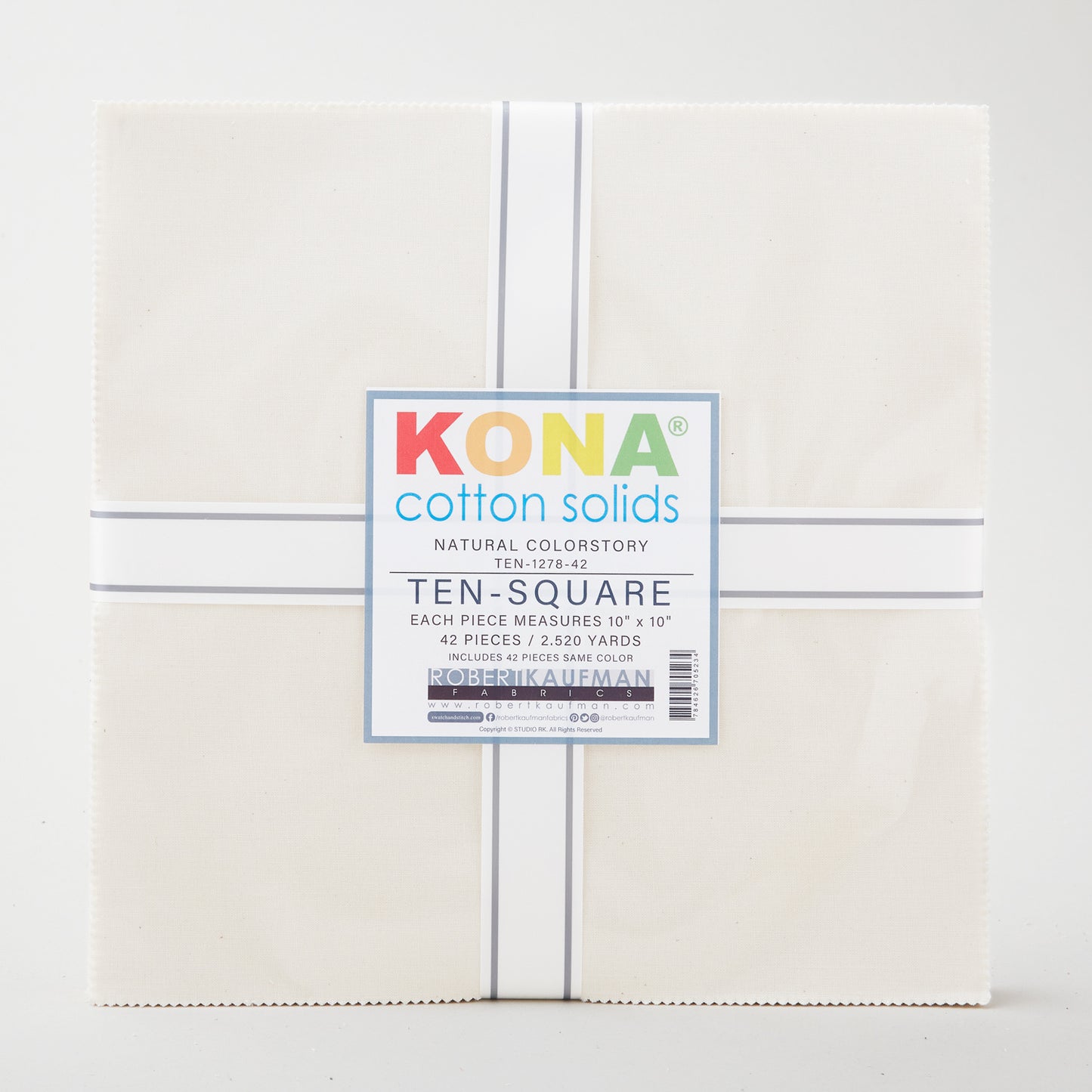 Kona Cotton Natural Ten Squares Primary Image