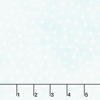 Little Lambies - Polka Dots Light Aqua White Yardage