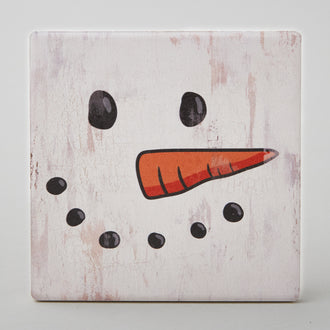 Snowman Ceramic Coaster