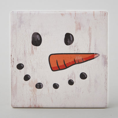 Snowman Ceramic Coaster