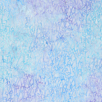English Lavender Batiks - Cilantro Blue Shark Yardage