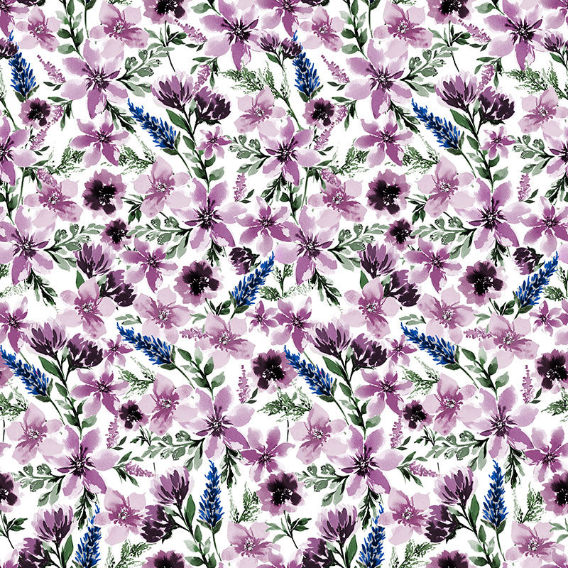 Cuddle® Prints - Springflower Wisteria Digitally Printed Yardage Primary Image