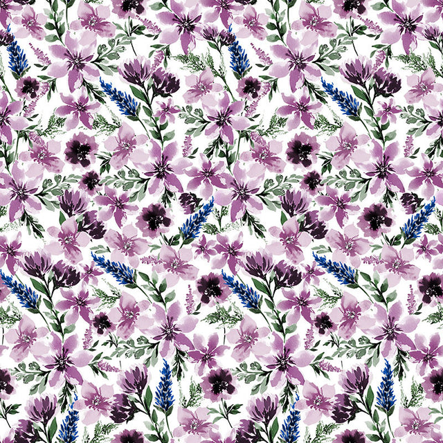 Cuddle® Prints - Springflower Wisteria Digitally Printed Yardage Primary Image