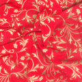 Holiday Flourish - Snow Flower - Gold ColorstorySwirls Crimson Yardage Alternative View #1