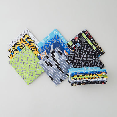 Construction Crew Favorites 10 pc Fat Quarter Bundle