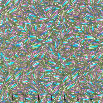 Alluring Butterflies - Stained Glass Wings Dark Multi Yardage