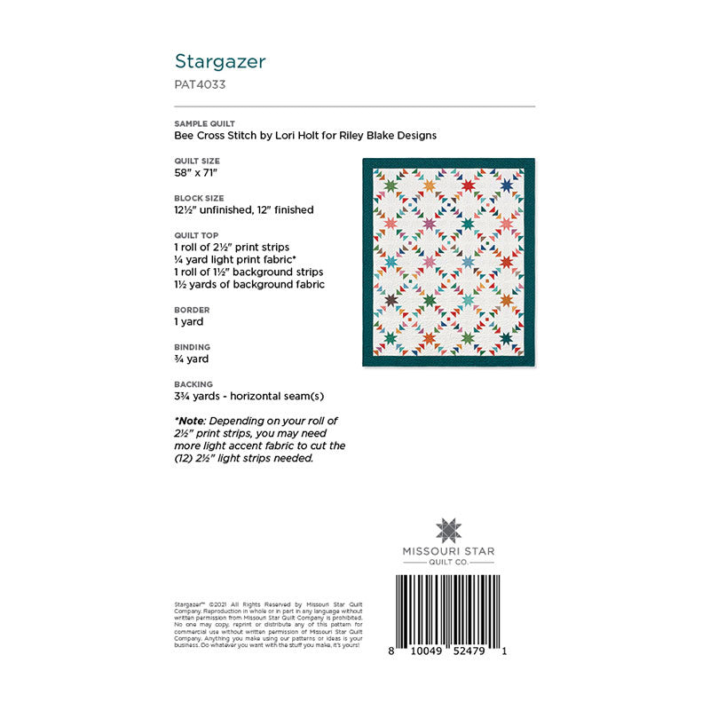 Stargazer Quilt Pattern by Missouri Star Alternative View #1
