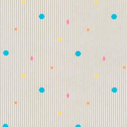 Colour Wall - Stripe Gray Yardage