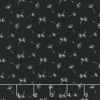 Beecroft - Dandelion Pod Charcoal Yardage