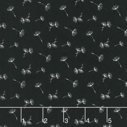 Beecroft - Dandelion Pod Charcoal Yardage