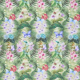 Botanical (In The Beginning) - Fern Floral Multi Yardage Primary Image