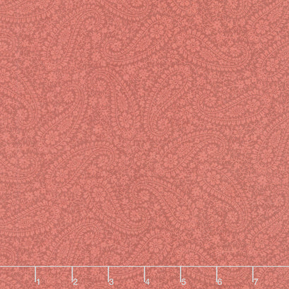 Victory Garden - Vintage Paisley Burgundy Yardage