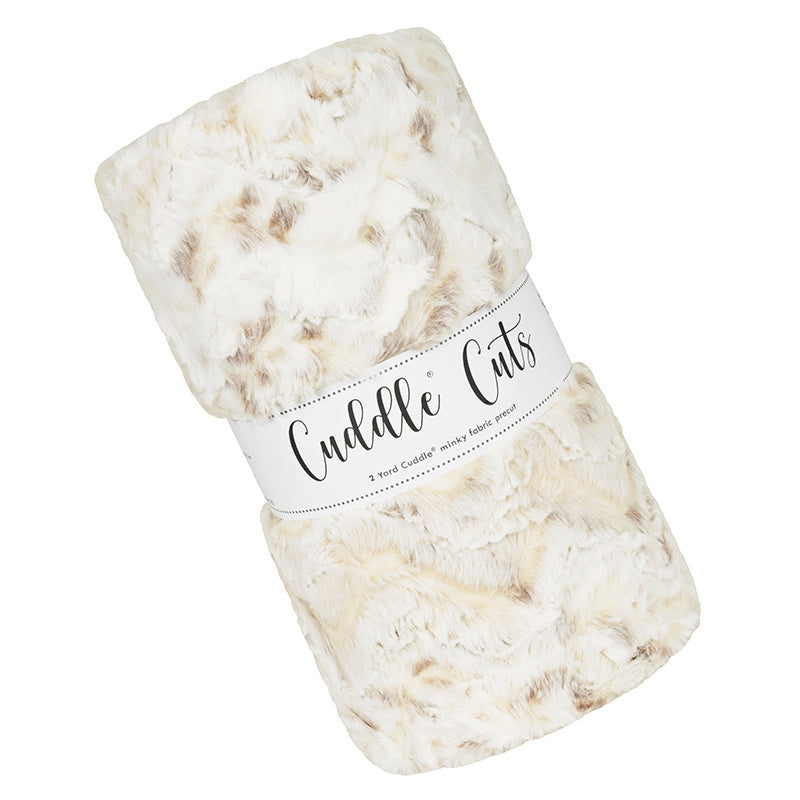 Cuddle® Cuts - Luxe Cuddle® Snowy Owl Natural 2 Yard Cut Primary Image